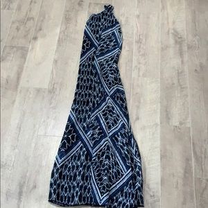 Express long geometric printed strap maxi dress